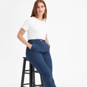 Everlane Straight Leg Crop Royal Blue